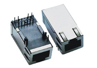 网络插座带滤波器 RJ45插座33无LED 网络滤波器开口向上单口屏蔽带弹